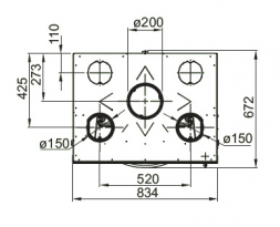 Monoblocco 750 Flat Cast Iron