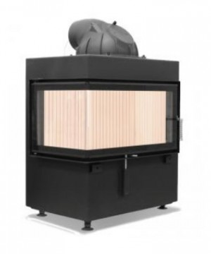 Каминная топка Hoxter ECKA 70/40/38LN Левосторонняя с чугунным дымосборником