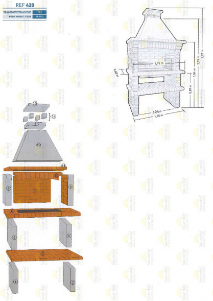 Печь-барбекю Ref - 420