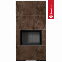 Каминокомплект Kratki PRO FLOKI OXIDE MORO (Чёрная футеровка)