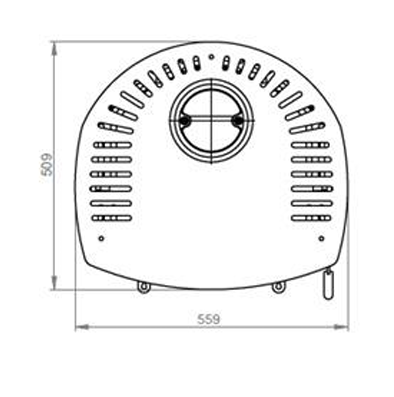 Печь-камин EMBER SKI-211/210 ручное регулирование, черный