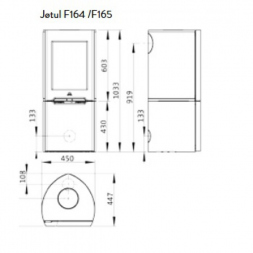 Дровяная печь-камин Jotul F 164