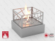 Настольный биокамин Lux Fire &amp;quot;Пикник&amp;quot; S (серебро)