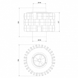 Комплект чугунных теплоаккумулирующих дисков d-150мм (3 шт.)