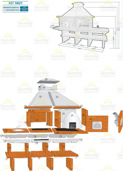Печь-барбекю Ref - 103/1